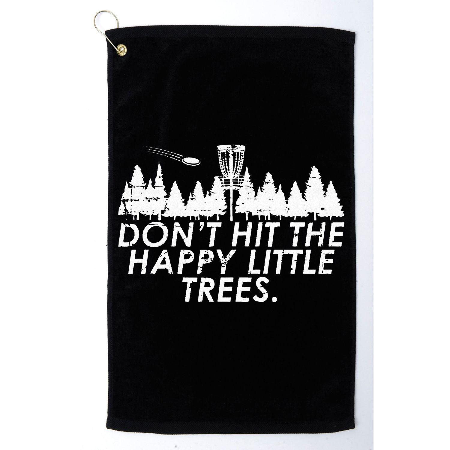 Funny Trees Disc Golf Perfect Gift For Frisbee Players Golf Towel