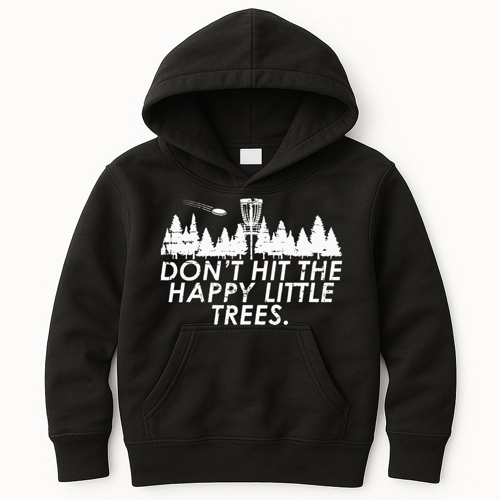 Funny Trees Disc Golf Perfect Gift For Frisbee Players Kids Hoodie