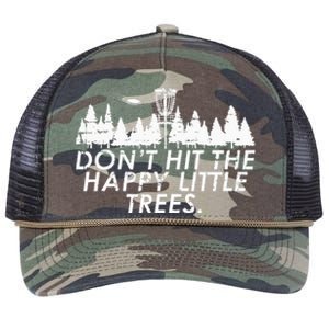 Funny Trees Disc Golf Perfect Gift For Frisbee Players Retro Rope Trucker Hat Cap