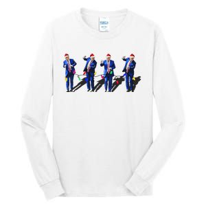 Funny Trump Dance Santa Claus Christmas Xmas Pajamas Tall Long Sleeve T-Shirt