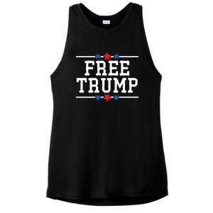 Free Trump Donald Trump USA Election Ladies PosiCharge Tri-Blend Wicking Tank