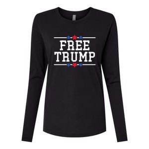 Free Trump Donald Trump USA Election Womens Cotton Relaxed Long Sleeve T-Shirt