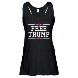 Free Trump Donald Trump USA Election Ladies Essential Flowy Tank