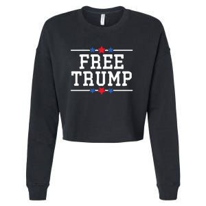 Free Trump Donald Trump USA Election Cropped Pullover Crew