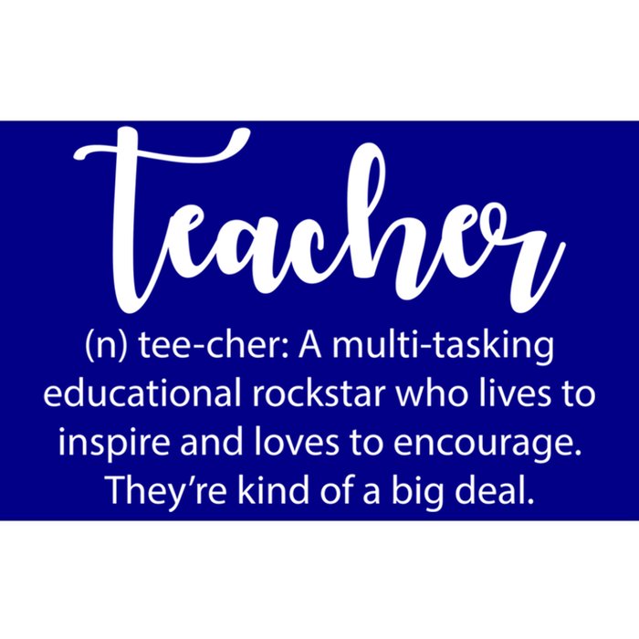 Funny Teacher Definition Educational Rockstar Gift Bumper Sticker