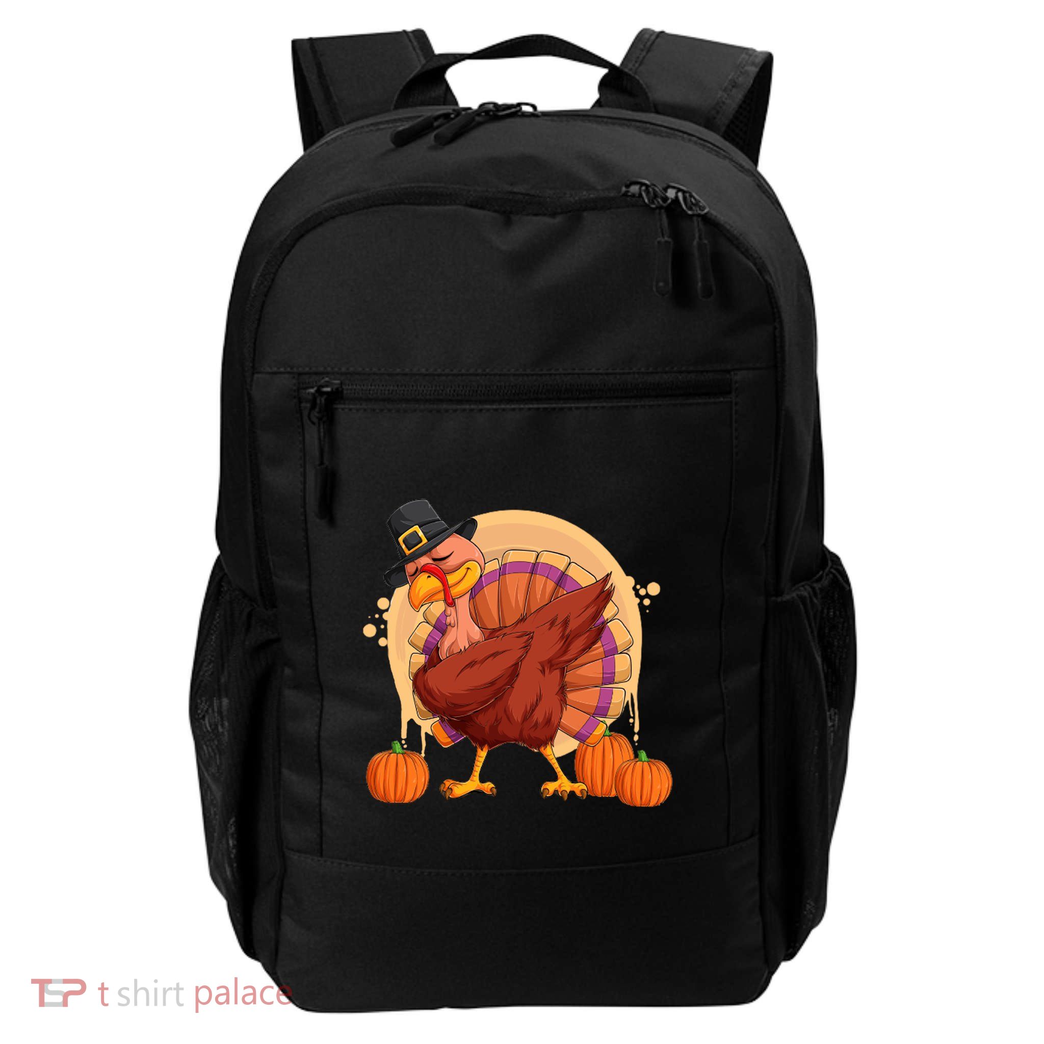 Funny Thanksgiving Dabbing Turkey Gift Backpack