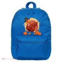 Funny Thanksgiving Dabbing Turkey Gift 16 in Basic Backpack