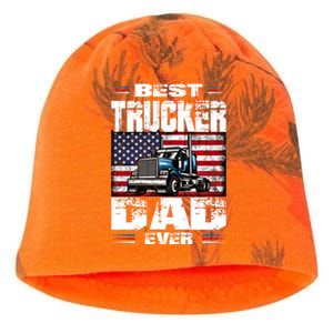 Funny Truck Driver Best Trucker Dad Ever Trucking Father Great Gift Kati - Camo Knit Beanie