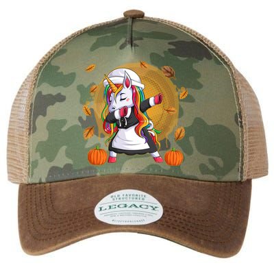 Funny Thanksgiving Dabbing Unicorn Pilgrim Legacy Tie Dye Trucker Hat