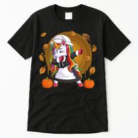 Funny Thanksgiving Dabbing Unicorn Pilgrim Tall T-Shirt