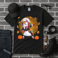 Funny Thanksgiving Dabbing Unicorn Pilgrim Tall T-Shirt