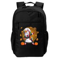Funny Thanksgiving Dabbing Unicorn Pilgrim Backpack