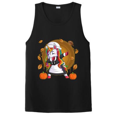 Funny Thanksgiving Dabbing Unicorn Pilgrim PosiCharge Competitor Tank