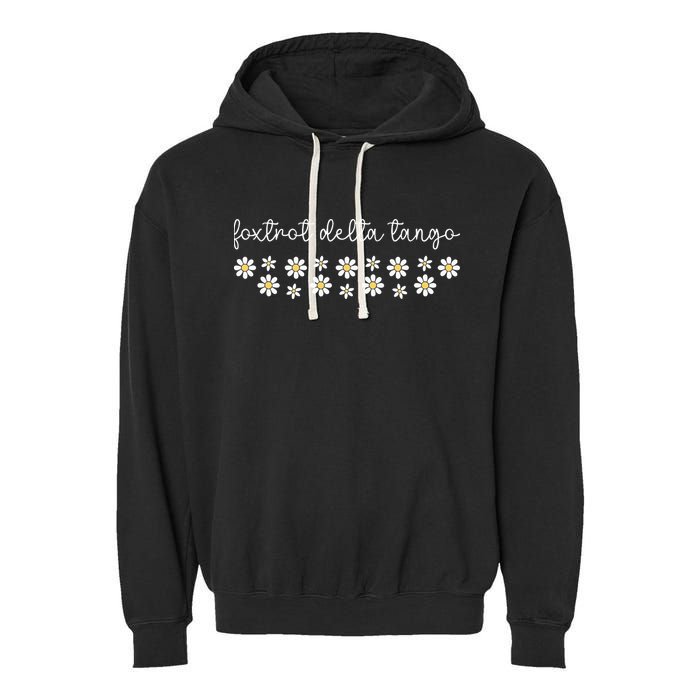 Foxtrot Tango Delta  Garment-Dyed Fleece Hoodie