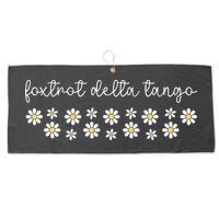 Foxtrot Tango Delta  Large Microfiber Waffle Golf Towel