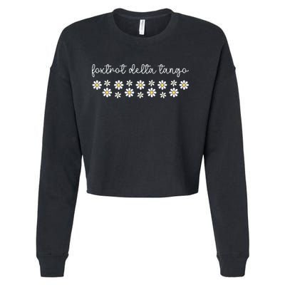 Foxtrot Tango Delta  Cropped Pullover Crew