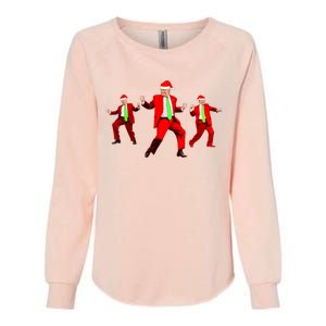 Funny Trump Dance Santa Claus Christmas Xmas Pajamas Holiday Womens California Wash Sweatshirt