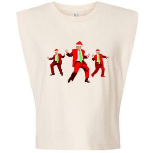 Funny Trump Dance Santa Claus Christmas Xmas Pajamas Holiday Garment-Dyed Women's Muscle Tee