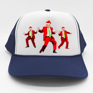 Funny Trump Dance Santa Claus Christmas Xmas Pajamas Holiday Trucker Hat