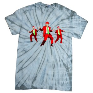 Funny Trump Dance Santa Claus Christmas Xmas Pajamas Holiday Tie-Dye T-Shirt