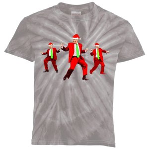 Funny Trump Dance Santa Claus Christmas Xmas Pajamas Holiday Kids Tie-Dye T-Shirt