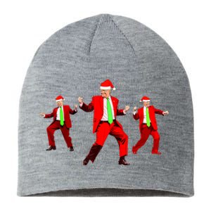 Funny Trump Dance Santa Claus Christmas Xmas Pajamas Holiday Sustainable Beanie