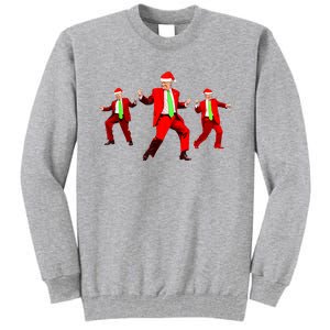 Funny Trump Dance Santa Claus Christmas Xmas Pajamas Holiday Tall Sweatshirt