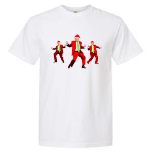 Funny Trump Dance Santa Claus Christmas Xmas Pajamas Holiday Garment-Dyed Heavyweight T-Shirt