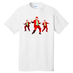 Funny Trump Dance Santa Claus Christmas Xmas Pajamas Holiday Tall T-Shirt