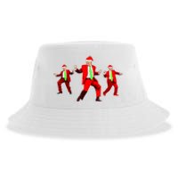 Funny Trump Dance Santa Claus Christmas Xmas Pajamas Holiday Sustainable Bucket Hat