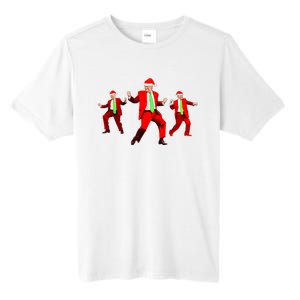 Funny Trump Dance Santa Claus Christmas Xmas Pajamas Holiday Tall Fusion ChromaSoft Performance T-Shirt