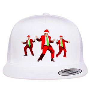 Funny Trump Dance Santa Claus Christmas Xmas Pajamas Holiday Flat Bill Trucker Hat