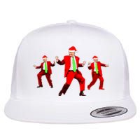 Funny Trump Dance Santa Claus Christmas Xmas Pajamas Holiday Flat Bill Trucker Hat