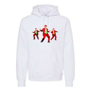 Funny Trump Dance Santa Claus Christmas Xmas Pajamas Holiday Premium Hoodie