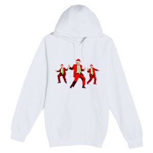 Funny Trump Dance Santa Claus Christmas Xmas Pajamas Holiday Premium Pullover Hoodie