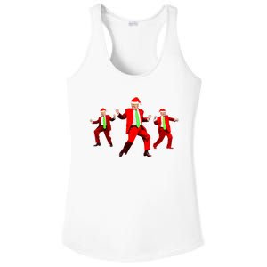 Funny Trump Dance Santa Claus Christmas Xmas Pajamas Holiday Ladies PosiCharge Competitor Racerback Tank