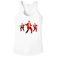 Funny Trump Dance Santa Claus Christmas Xmas Pajamas Holiday Ladies PosiCharge Competitor Racerback Tank