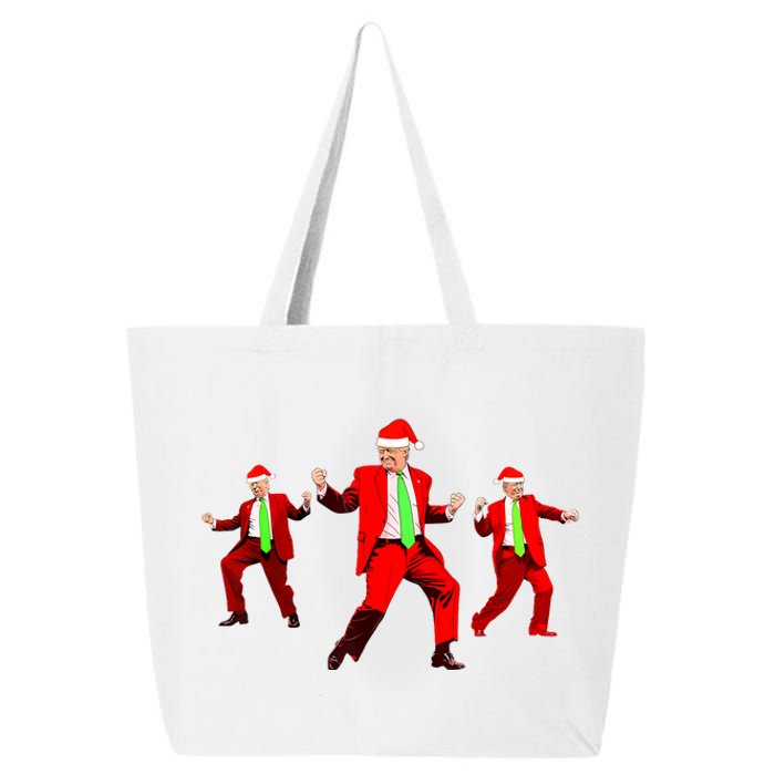 Funny Trump Dance Santa Claus Christmas Xmas Pajamas Holiday 25L Jumbo Tote