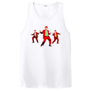 Funny Trump Dance Santa Claus Christmas Xmas Pajamas Holiday PosiCharge Competitor Tank