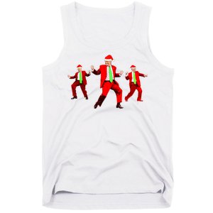 Funny Trump Dance Santa Claus Christmas Xmas Pajamas Holiday Tank Top