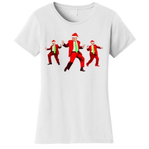 Funny Trump Dance Santa Claus Christmas Xmas Pajamas Holiday Women's T-Shirt