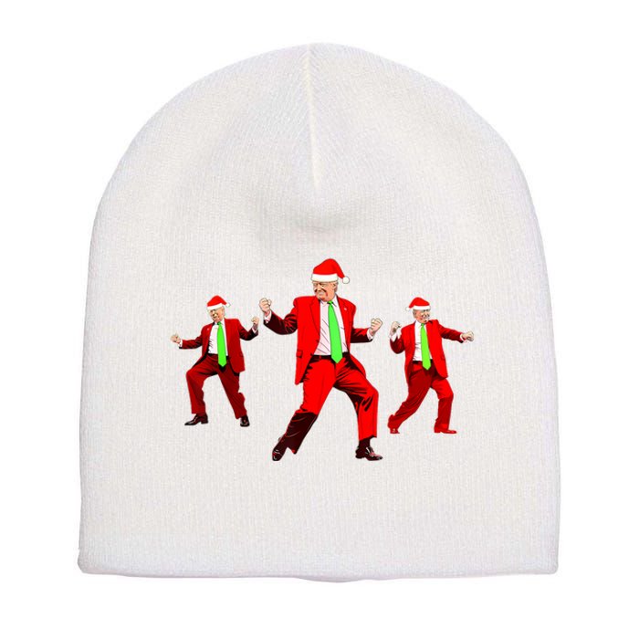 Funny Trump Dance Santa Claus Christmas Xmas Pajamas Holiday Short Acrylic Beanie