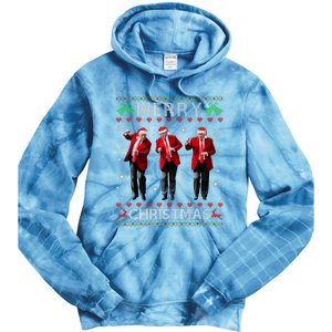 Funny Trump Dance Merry Christmas Ugly Xmas Sweater Pajamas Tie Dye Hoodie