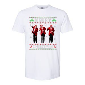 Funny Trump Dance Merry Christmas Ugly Xmas Sweater Pajamas Softstyle CVC T-Shirt