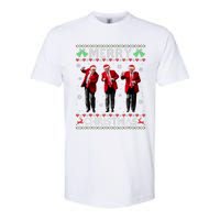 Funny Trump Dance Merry Christmas Ugly Xmas Sweater Pajamas Softstyle CVC T-Shirt