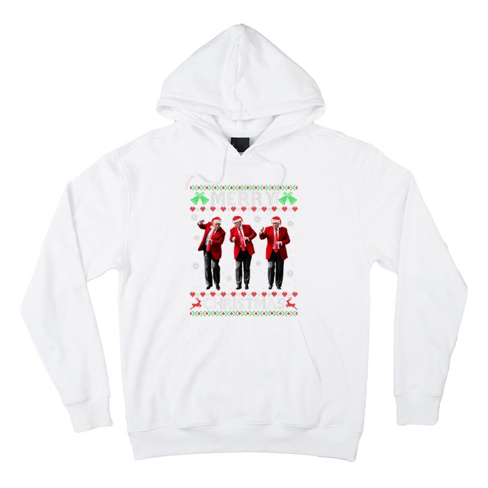 Funny Trump Dance Merry Christmas Ugly Xmas Sweater Pajamas Hoodie