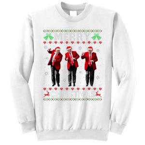 Funny Trump Dance Merry Christmas Ugly Xmas Sweater Pajamas Sweatshirt