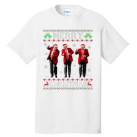 Funny Trump Dance Merry Christmas Ugly Xmas Sweater Pajamas Tall T-Shirt