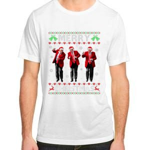 Funny Trump Dance Merry Christmas Ugly Xmas Sweater Pajamas Adult ChromaSoft Performance T-Shirt