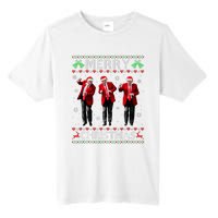 Funny Trump Dance Merry Christmas Ugly Xmas Sweater Pajamas Tall Fusion ChromaSoft Performance T-Shirt